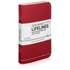 Lifelines Dotted Grid Notebooks | Red, Set of 3