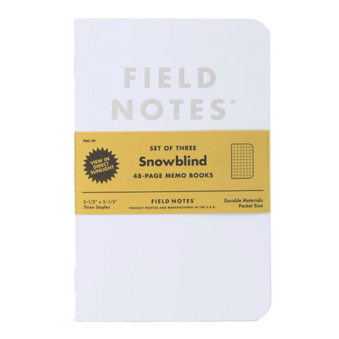 Field Notes Snowblind Notebooks - 3 pack