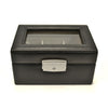 Royce Leather Luxury 3-Slot Watch Box - Black