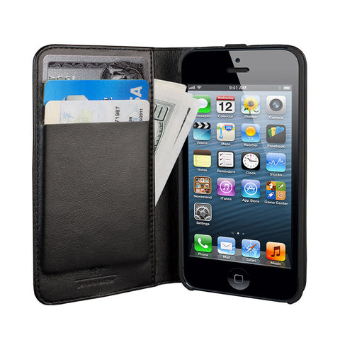 Hex Axis Wallet Case for iPhone 5 - Black