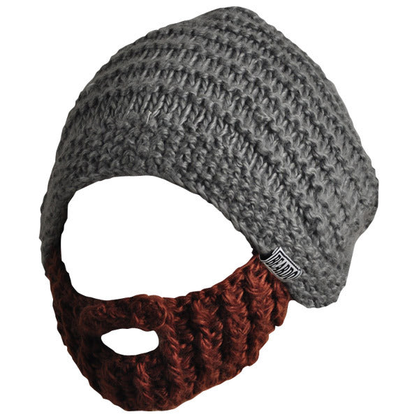 Beard Hat - Grey & Brown Beard