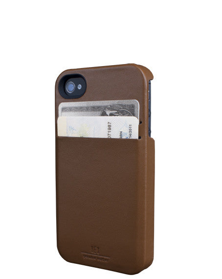 Hex Solo Wallet Case for iPhone 4/4s - British Tan