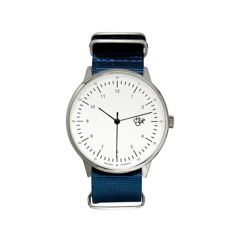 Cheapo Watch Harold Nylon - Navy/White/Silver