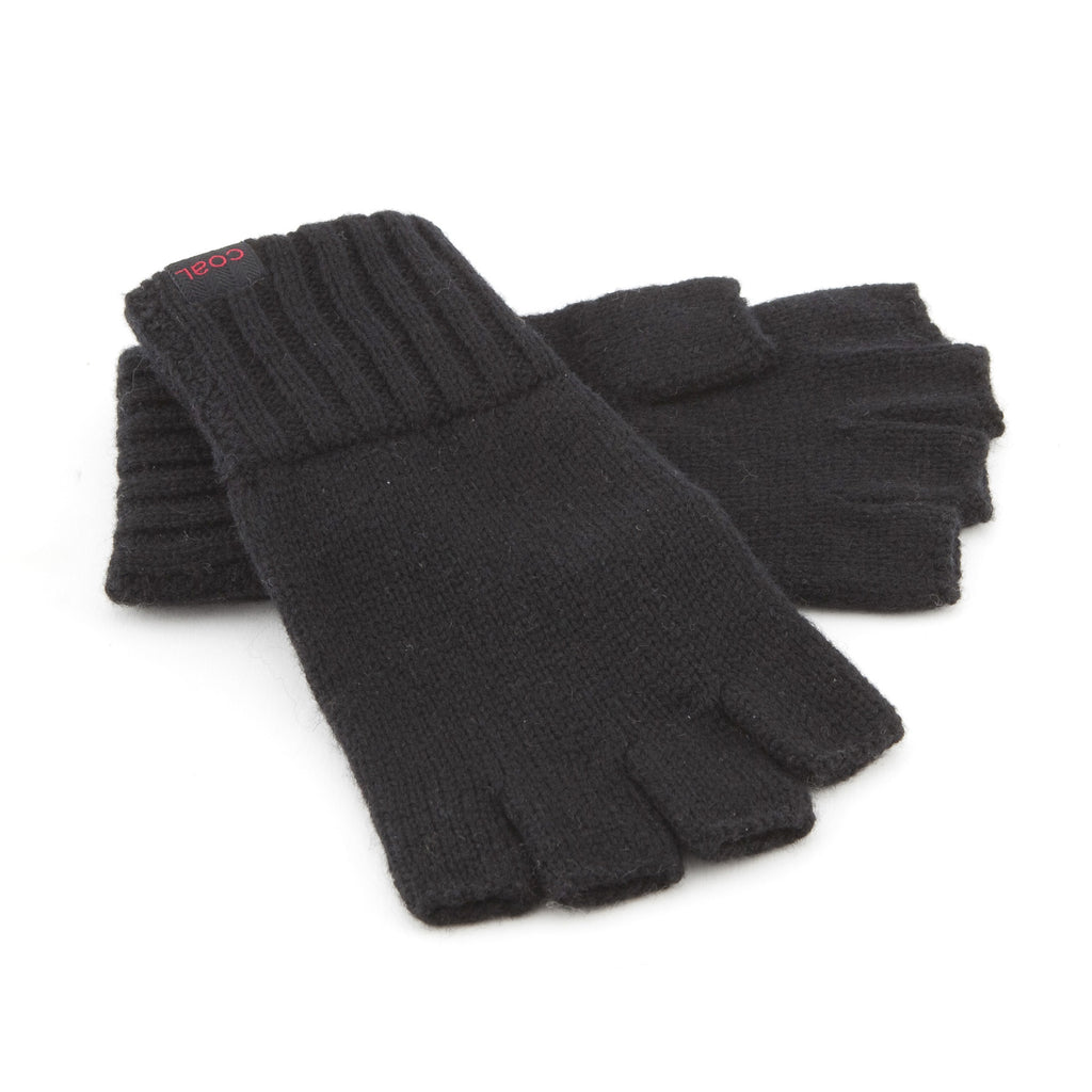 The Harwood Fingerless Glove - Black