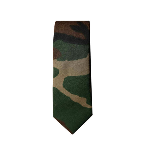 Blade + Blue - Camo Army Green Tie