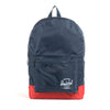 Herschel Packable Backpack - Navy & Red