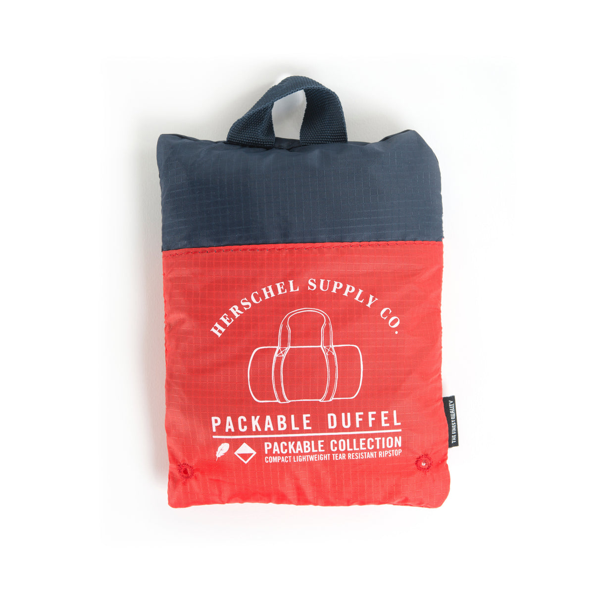 Herschel Supply Packable Duffel Bag - Navy/Red