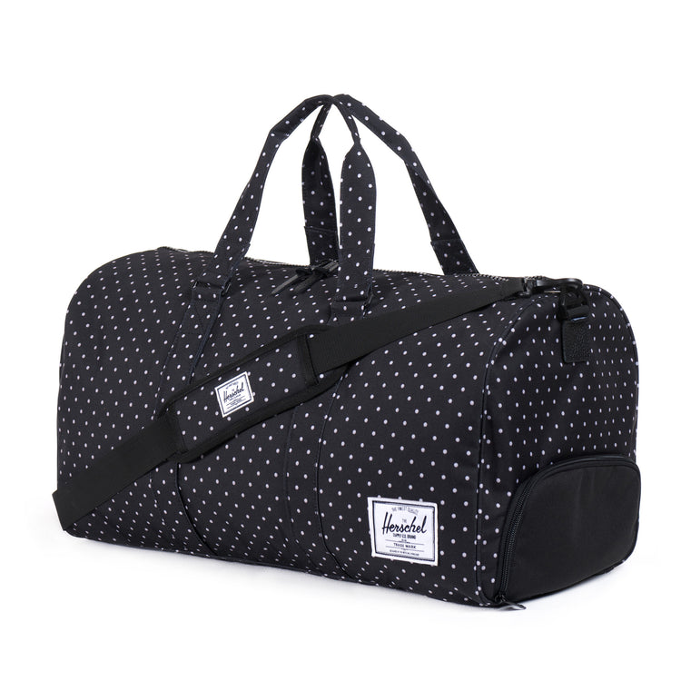 Herschel Supply Novel Duffel Bag - Black Polka Dots