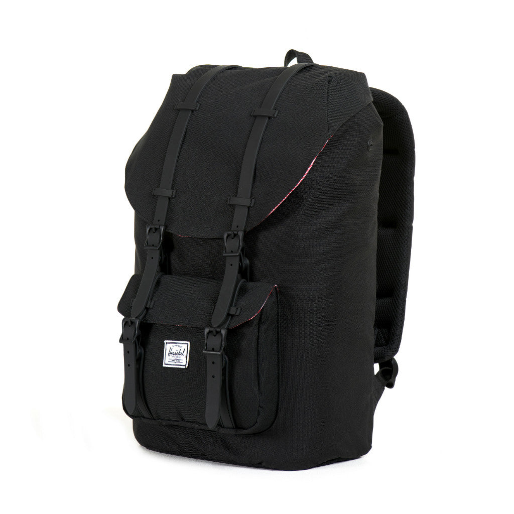 herschel backpack black rubber Herschel Supply Little America Backpack