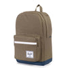 Herschel Supply Pop Quiz Backpack - Crosshatch Beech & Navy Side