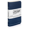 Lifelines Dotted Grid Notebooks | Blue, Set of 3