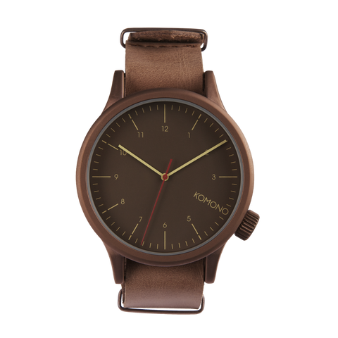 Komono Magnus Bronze Brown Watch