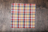 Blade + Blue Sam Plaid Pocket Square - Gold, Blue, & Red