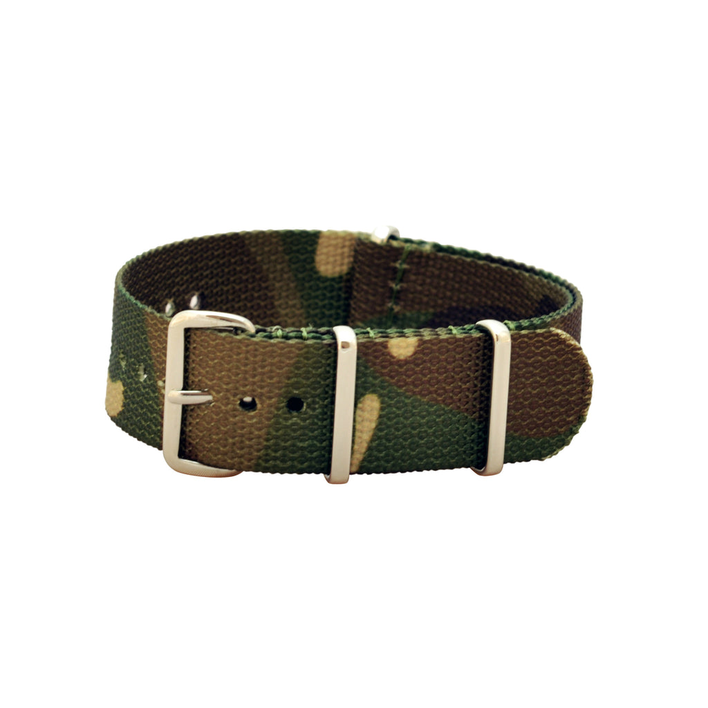 Military Watch Co. - Woodland Camo Interchangeable NATO Watch Strap