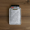 Old Calgary Organic Wool Oxford Card Sleeve Wallet - Concrete