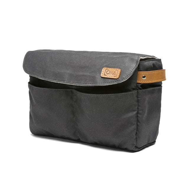 Ona Roma Camera Insert & Bag Organizer- Black :: Maxton Men