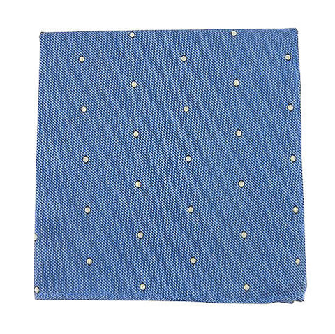 Sky Blue Dot Pocket Square