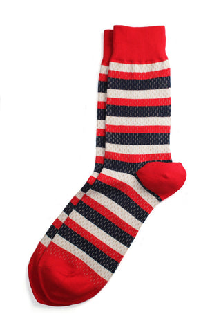 Richer Poorer - Rookie Red, White & Blue Socks