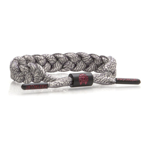 Rastaclat Braided Shoelace Bracelet - Asphalt