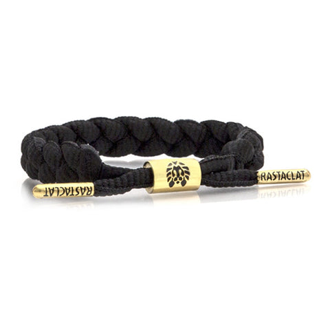 Rastaclat Braided Shoelace Bracelet - Onyx II Black