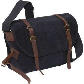 Rothco Compact Vintage Canvas Backpack - Black