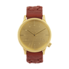 Komono Winston Woven Burgundy Watch