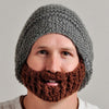 Beard Hat - Grey & Brown Beard