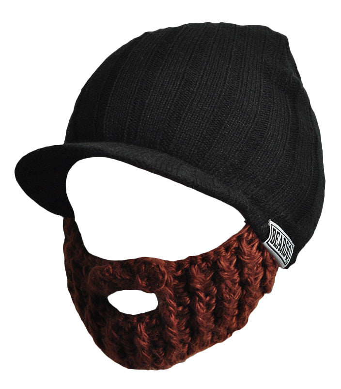 Beard Rider Hat - Black & Brown Beard