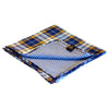 Blue & Orange Plaid Reversible Pocket Square