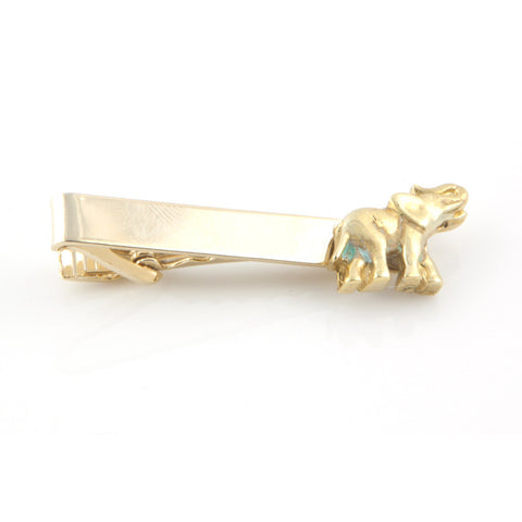 Vintage Elephant Brass Tie Bar