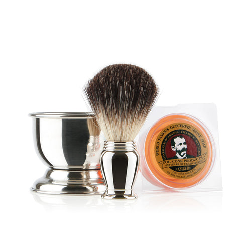 Colonel Conk Chrome Shaving Gift Set