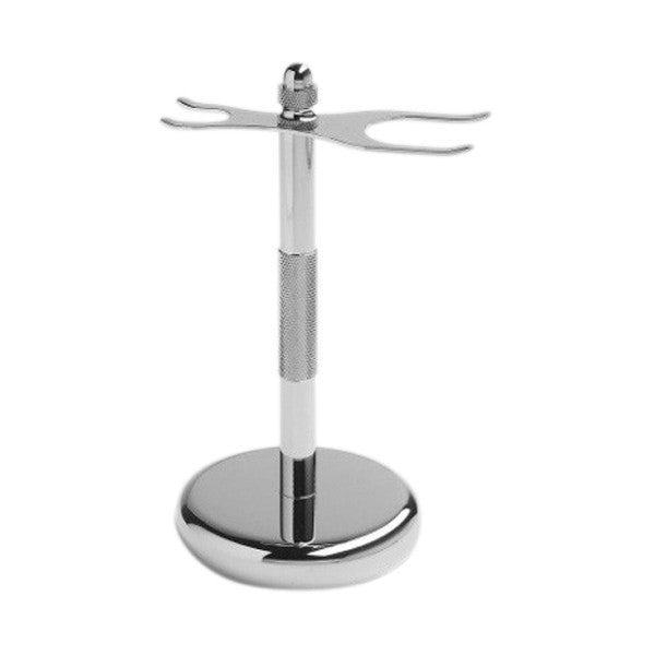 Chrome Razor & Brush Shaving Stand