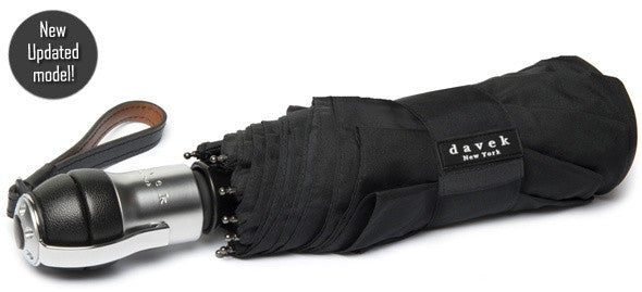Davek Solo Umbrella - Black & Pale Blue
