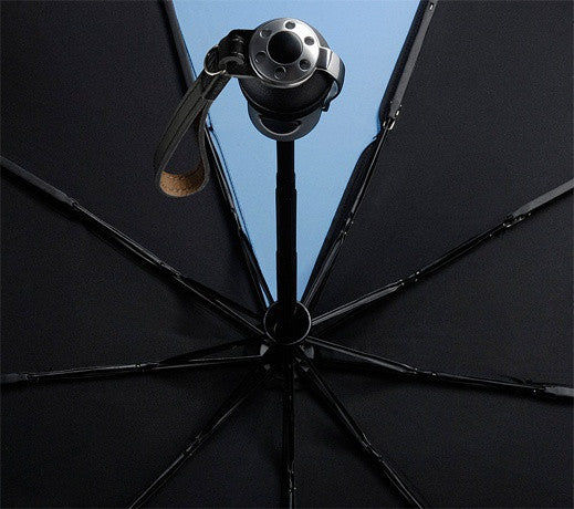 Davek Solo Umbrella - Black & Pale Blue