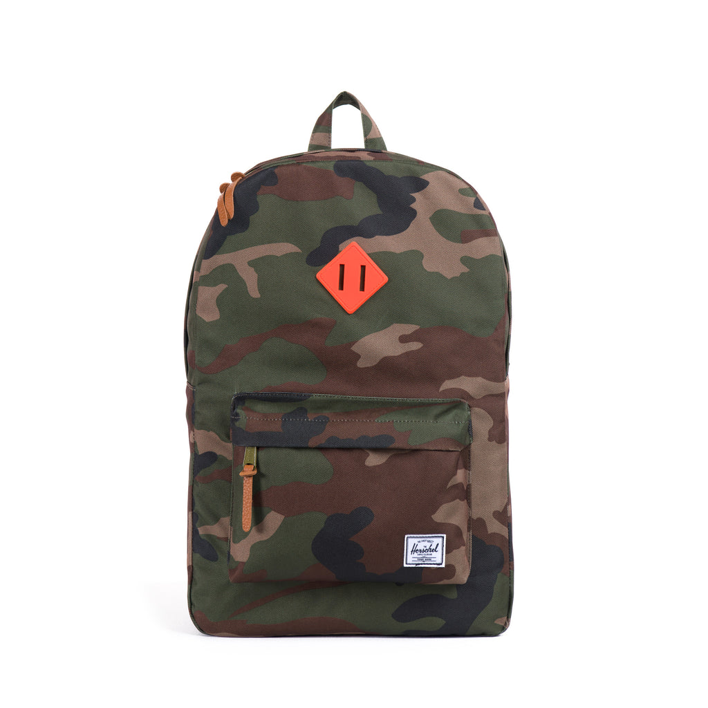 herschel backpack on model forest orange Herschel Supply Heritage Backpack