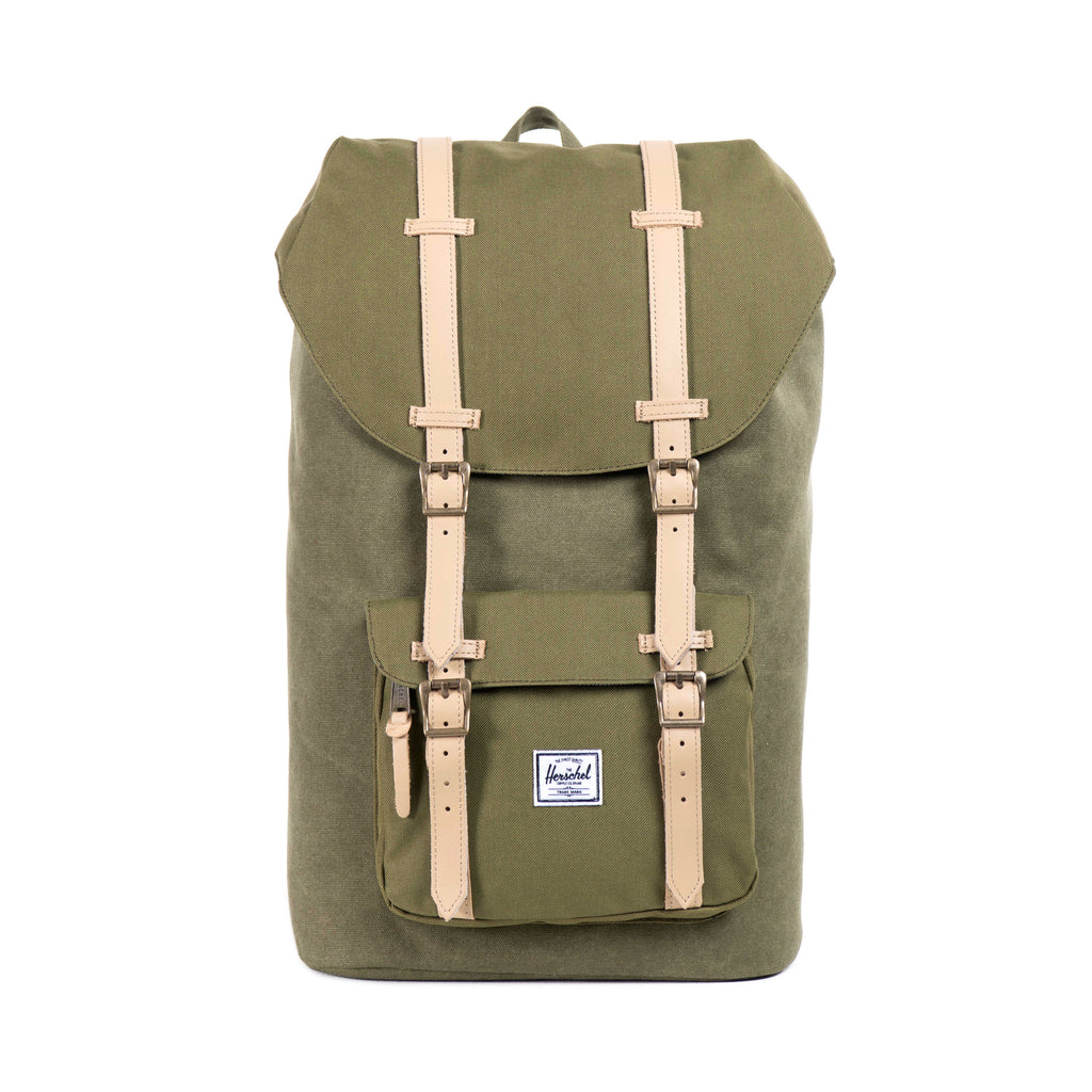 herschel army green backpack Herschel Supply Little America Canvas Backpack
