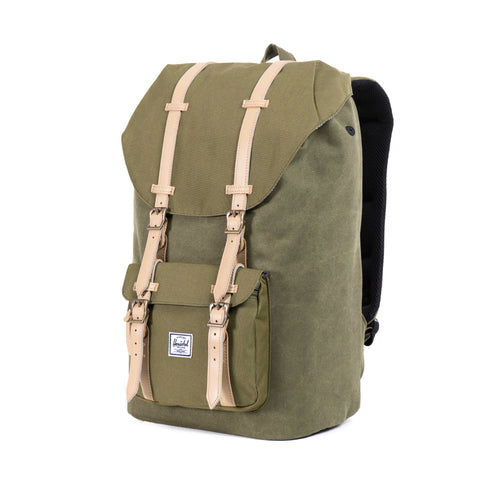 Herschel Supply Little America Canvas Backpack - Washed Army Green