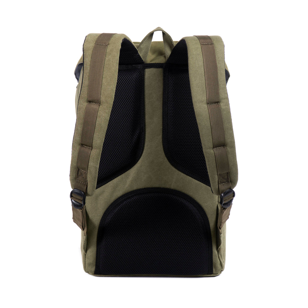 Unisex Canvas Backpack - Black, Grey, Green or Khaki