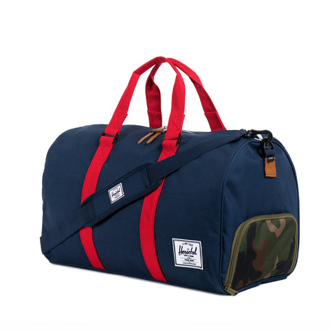 Herschel Supply Novel Duffel Bag - Woodland Camo / Navy / Red