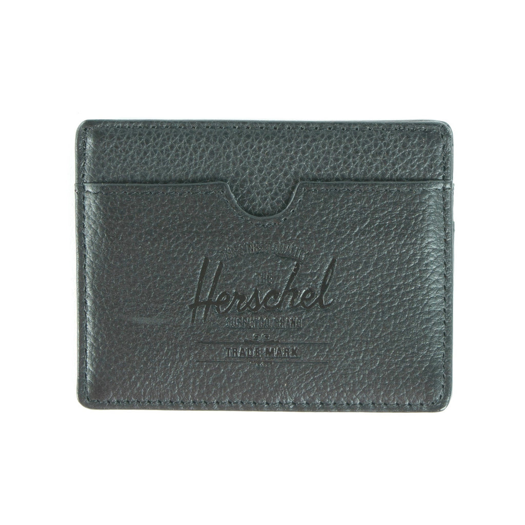 Herschel Supply Charlie Wallet - Black Leather