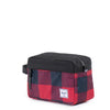 Herschel Supply Chapter Travel Kit - Buffalo Plaid & Black Side