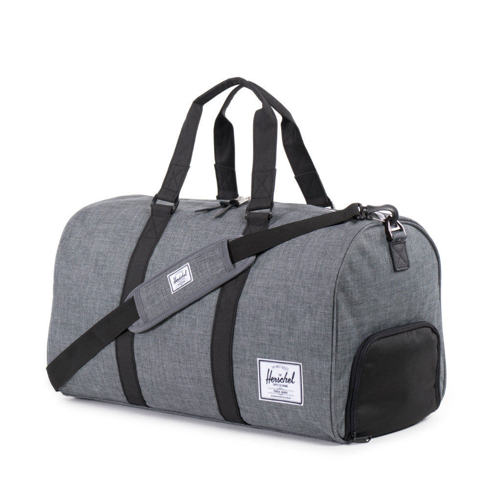 Herschel Supply Novel Duffel Bag - Crosshatch Charcoal & Black