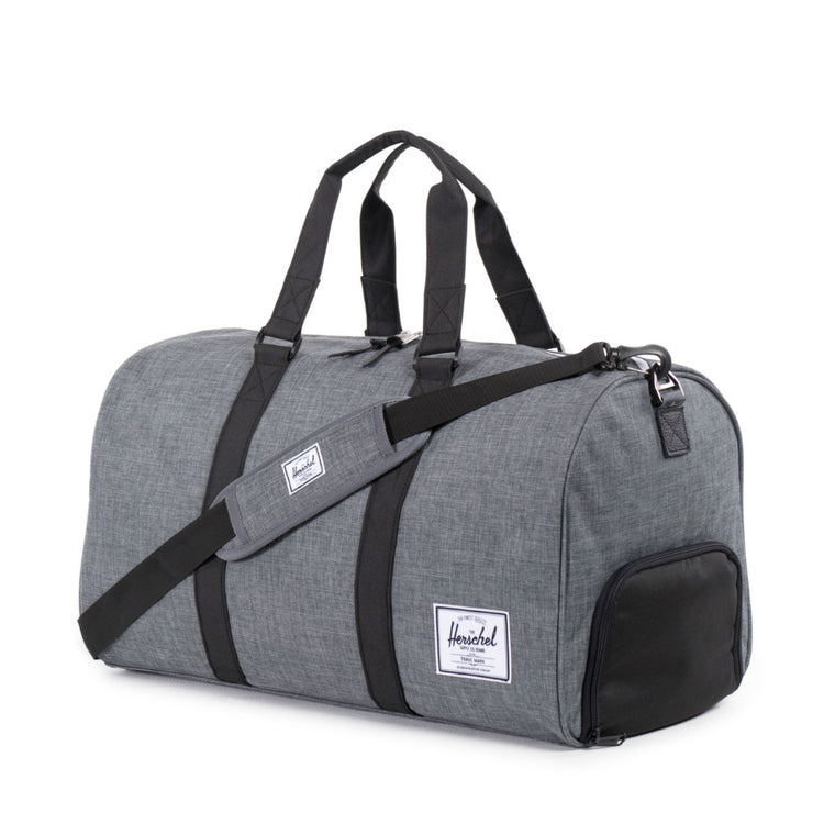 Herschel Supply Novel Duffel Bag - Crosshatch Charcoal & Black