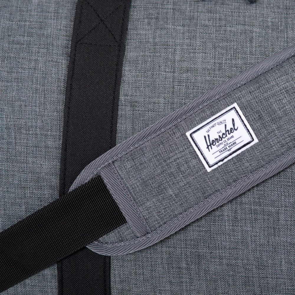 Herschel Supply Novel Duffel Bag - Crosshatch Charcoal & Black