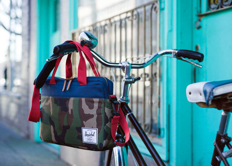 Herschel Supply Hudson Briefcase - Navy & Red
