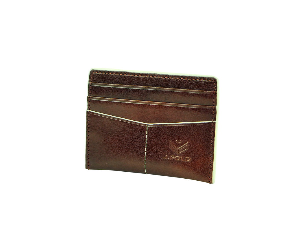Thunderbird Flat Card Carrier - Brown & Ivory