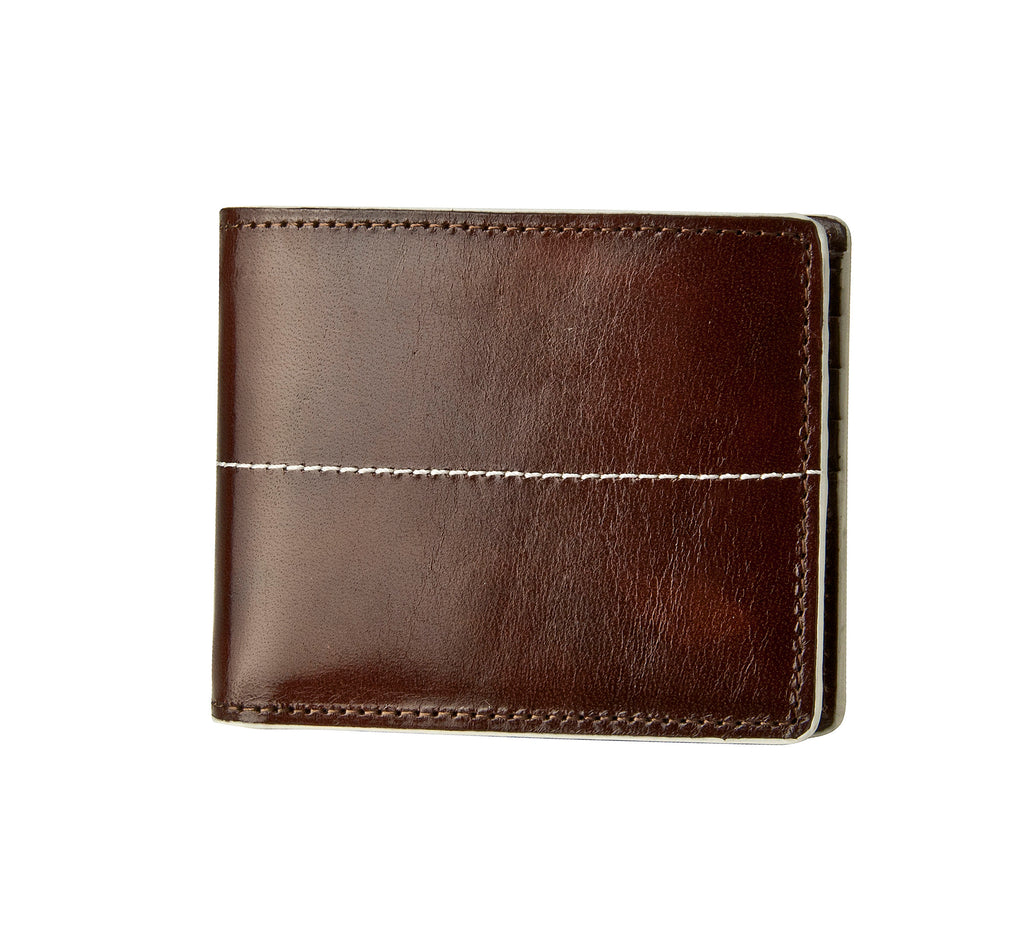 Thunderbird Slimfold Wallet - Brown & Ivory