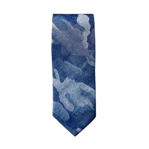 Blade + Blue - James Denim Camo Tie