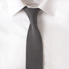 Knit Solid Grey Tie