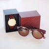 Komono Winston Woven Burgundy Watch lifestyle